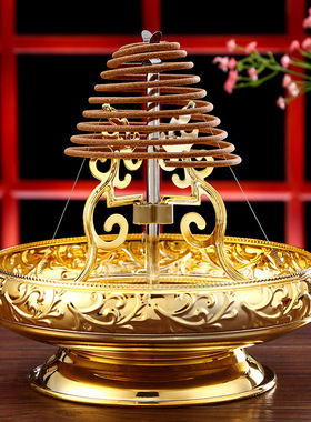 盘香炉龙型可伸缩24小时托佛具