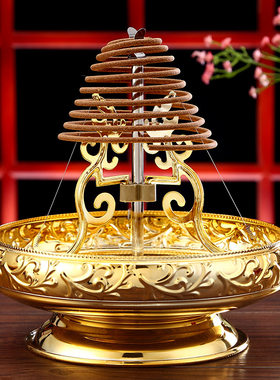 盘香炉龙型可伸缩24小时托佛具