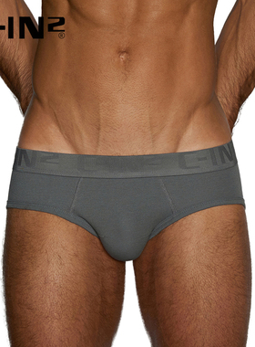 C-IN2新品内裤男棉氨纶运动吸汗U凸弹力性感低腰三角裤2913RT