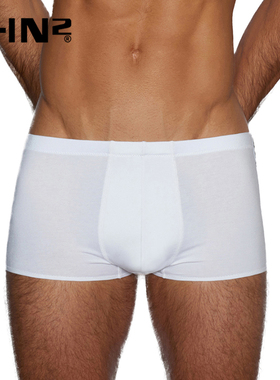 C-IN2夏季新品男士内裤棉加莫代尔U凸性感弹力低腰平角裤男2323AB