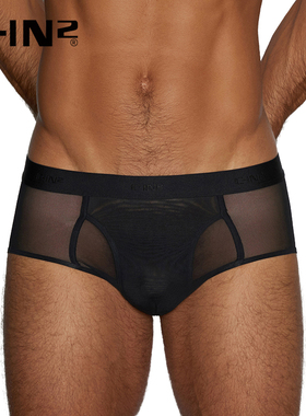C-IN2新品男内裤三角网眼透视镂空网纱U凸低腰性感内裤5760FA