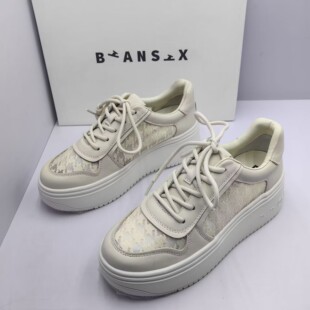 式 女厚底休闲运动跑步鞋 撤柜断码 真皮学生小白鞋 春季 Biansix便鞋