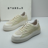 女厚底休闲运动跑步鞋 Biansix便鞋 秋季 真皮学生小白鞋 式 撤柜断码