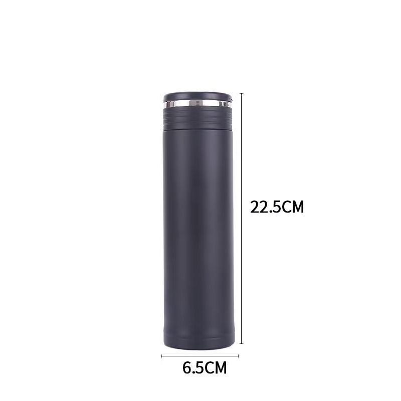 新款水杯保温杯运动水壶玻璃夏水杯春秋保温杯黑色水壶