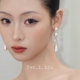 Two.L.Liu银河印象系列原创设计银色耳饰女清冷感个性 小众耳坠
