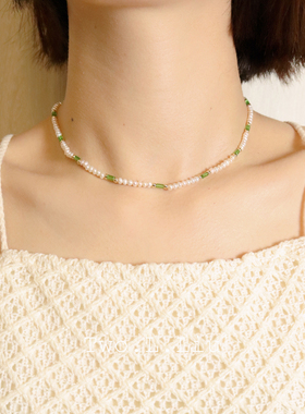 Two.L.Liu小米粒天然珍珠项链女气质个性ins网红爆款气质锁骨链