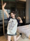 FUN CARTOON ANIME STICK FIGURE PRINT SHORT SLEEVE T-SHIRT WOMENS CUTE RAGLAN TOP IS POPULAR THIS YEAR INS SUMMER