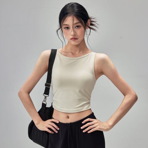 瑜伽背心女带胸垫收腰运动内衣夏