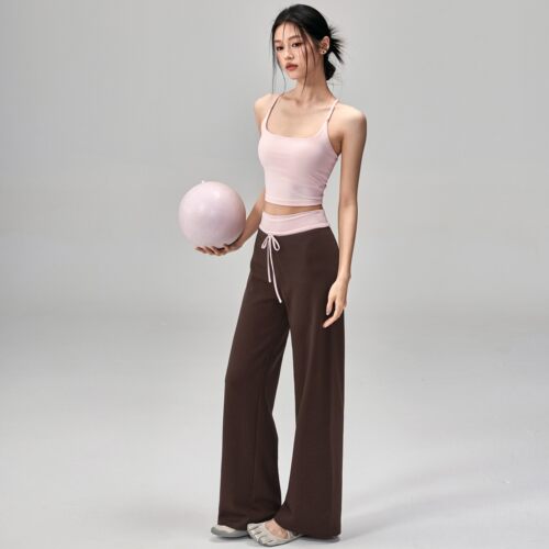 夏季薄款女直筒显瘦瑜伽长裤