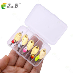 亮片路亚饵单钩鱼饵亨嘉新款复合亮片盒装假饵渔具鱼饵