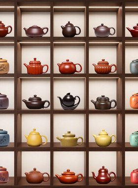 宋代美学茶室茶壶茶叶罐装饰摆件