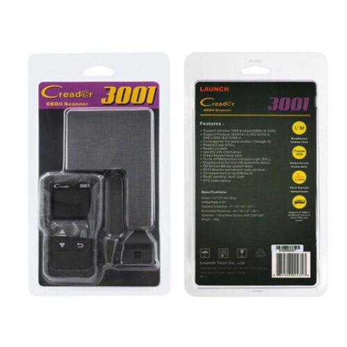 多语言英语元征LAUNCH Creader CR3001/CR3001 OBD II诊断读码卡