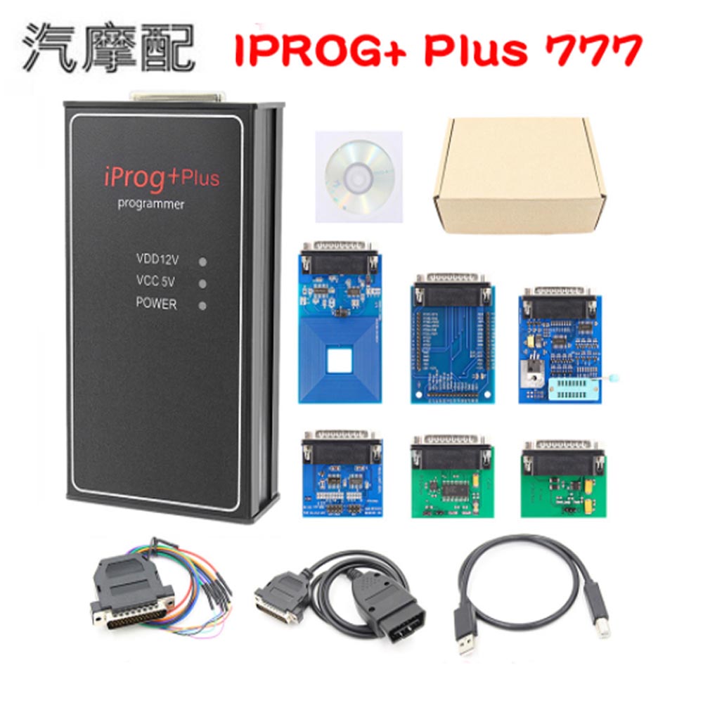 IPROG + Plus 777 Programmer IMMO Mileage Airbag Reset Tool