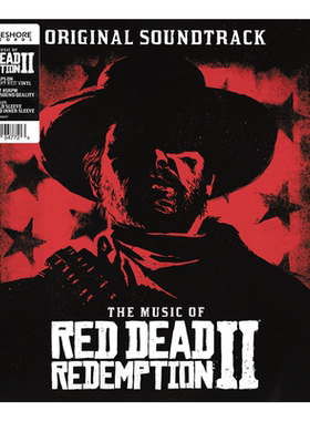 原装 The Music of Red Dead 荒野大镖客：救赎2 红胶2LP黑胶唱片