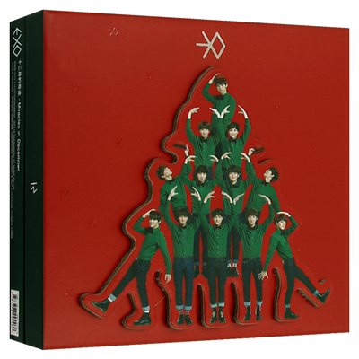 现货正版唱片 EXO-M 十二月的奇迹 专辑CD光盘+写真歌词本+2小卡