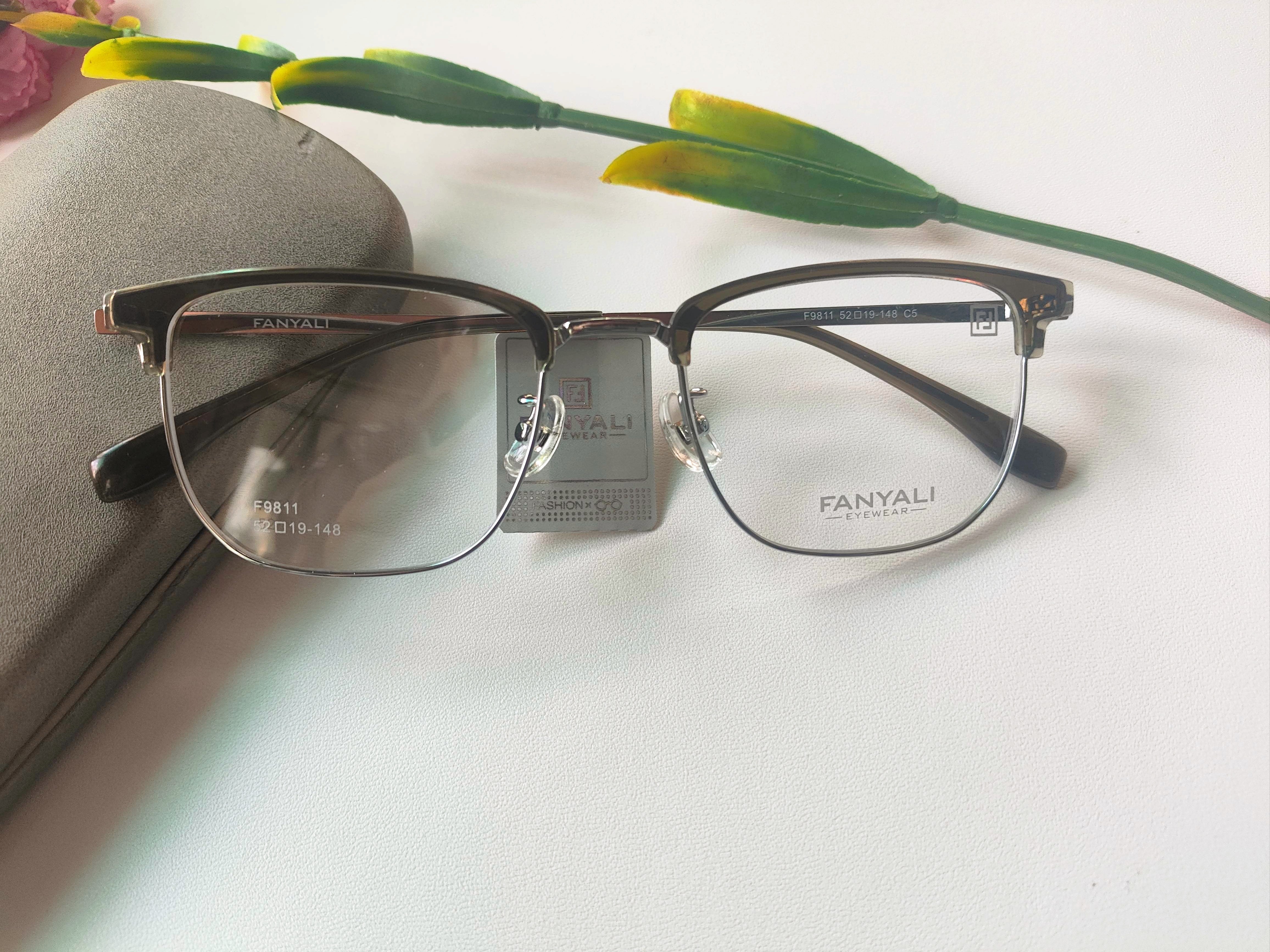 梵雅丽时尚眉毛镜架男女款全框镜架超轻高档光学近视眼镜架F9811