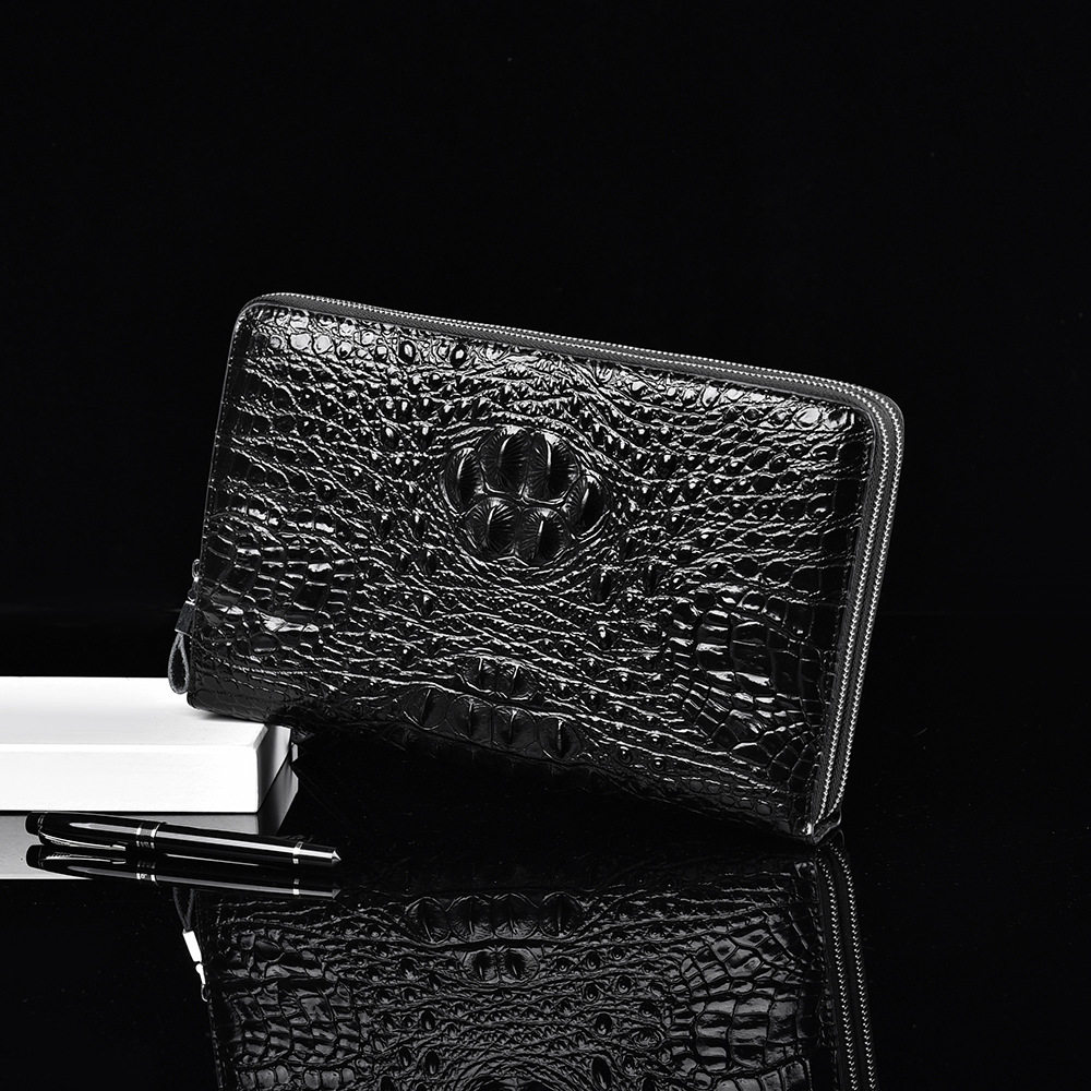 手包男高档鳄鱼纹手拿包轻奢商务手抓包大容量时尚多隔层休闲夹包