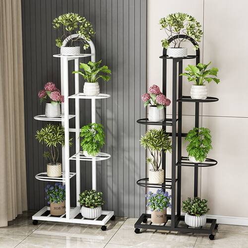 加固铁艺花架落地式花架多层省空间架室内外客厅阳台绿萝花架支架