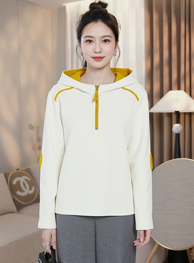 拉链宽松立领打底上衣大码胖mm双面磨毛德绒卫衣女士加厚长袖秋冬