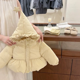 【现货】可爱暴击！原创女童冬新款加厚保暖洋气棉服花苞棉袄外套