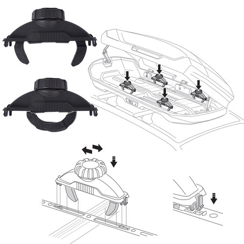 拓乐Motion3系车顶行李箱速夹
