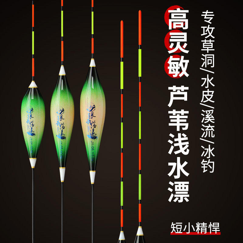 渔楼芦苇浅水鲫鱼漂醒目草洞漂鲤打浮水皮短漂高灵敏冰钓专用浮漂,户外/登山/野营/旅行用品,浮漂,淘宝优惠券,粉丝福利购,淘宝优惠卷