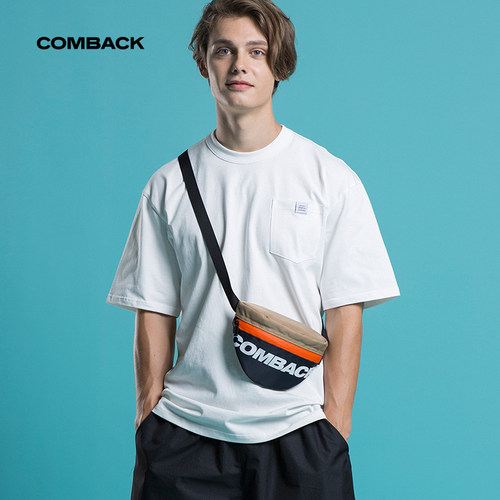 COMBACK斜挎包男士时尚拼接