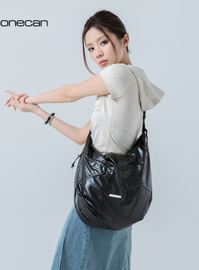 COMBACK斜挎包女高级感小众大容量潮流通勤上课邮差单肩包包百搭