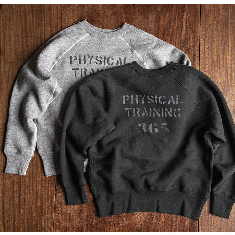 插肩袖套头拉毛卫衣复古宽松短款