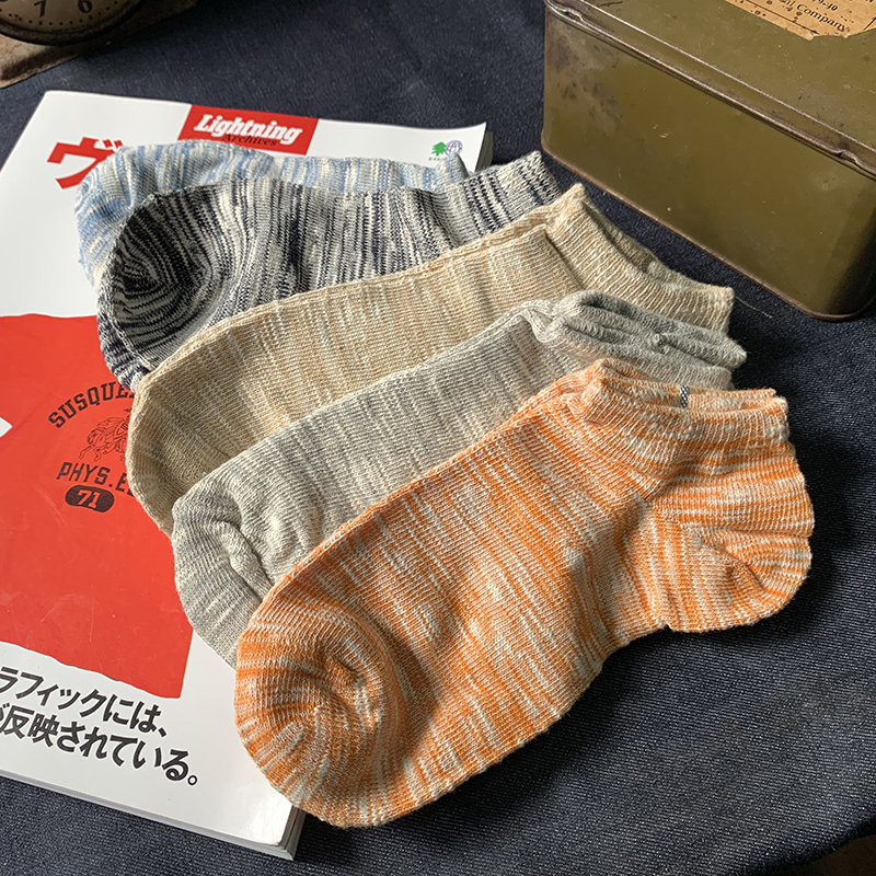 日式风男女通用均码短袜5对包邮