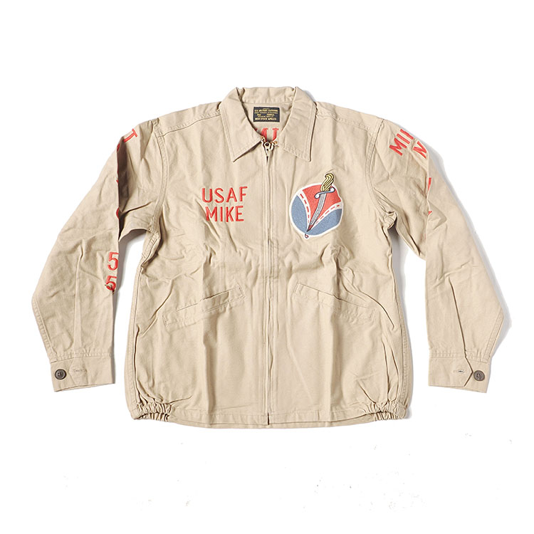 库存断码刺绣夹克 S码 卡其色一件