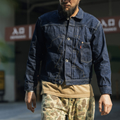 恶犬BRONSON 44806XX大战1st单袋原色赤耳丹宁夹克S506XX牛仔衣服