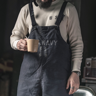 USN纯色加厚T恤衫 打底衫 重磅美棉Waffle华夫格长袖 恶犬BRONSON