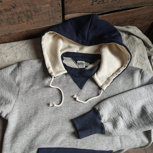 TONE撞色冷藏员帽衫 TWO 重磅加厚毛圈套头卫衣 1930s 恶犬BRONSON