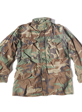 古着80年代高地迷彩 米军实物 M65野战夹克 二手迷彩夹克