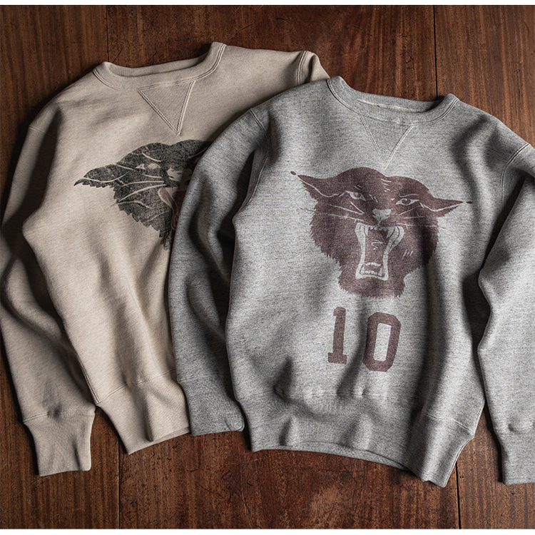 纯棉重磅套头拉毛卫衣复古麻灰