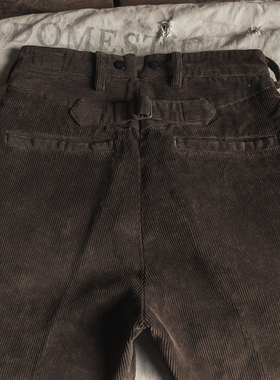 恶犬BRONSON旧时代灯芯绒工作长裤HEAVY-DUTY加厚重磅直筒休闲裤