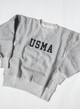 瑕疵B品 USMA 西点横纹卫衣 体能训练抓绒保暖运动衫