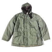 古着 44=XXL 70s PARKA绗缝棉服 BEAN 品相很好