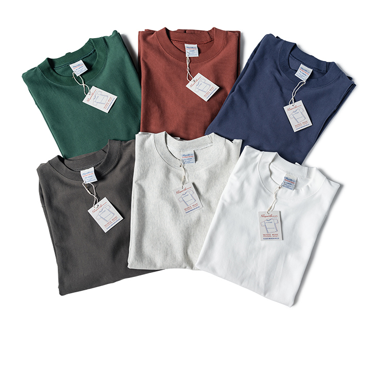 瑕疵B品 横纹重磅纯色短袖T恤  肩膀不破缝