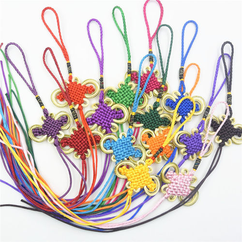 金丝结八盘金边中国结半成品手工