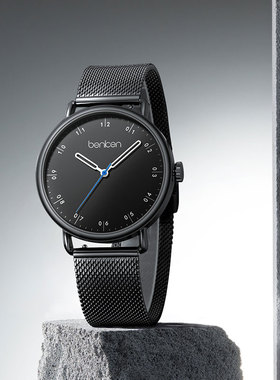 BENKEN正品男士手表男学生简约防水石英表气质时尚腕表0056MQ