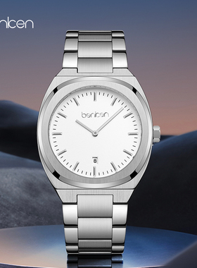 benken正品男士手表时尚简约商务男款防水钢带石英表0319MQ