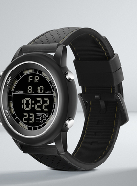 benken手表男学生夜光多功能电子表专业运动户外跑步计时手表411