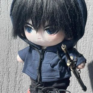 盗墓笔记张起灵棉花娃娃20厘米可爱玩偶黑头发男娃娃影视周边礼物