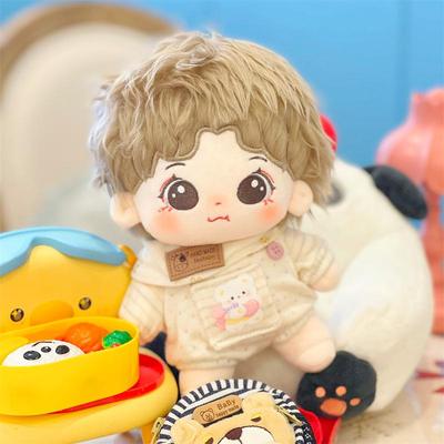 现货白敬亭新款毛绒长发棉花娃娃骨架玩偶明星公仔节日礼品