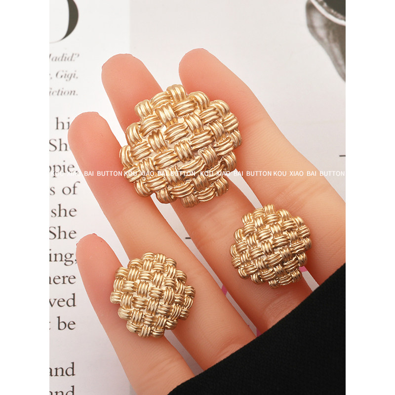 金属纽扣时尚大衣扣子小香毛衣扣女装金色钮扣粗花呢外套扣装饰扣,居家布艺,纽扣,淘宝优惠券,粉丝福利购,淘宝优惠卷