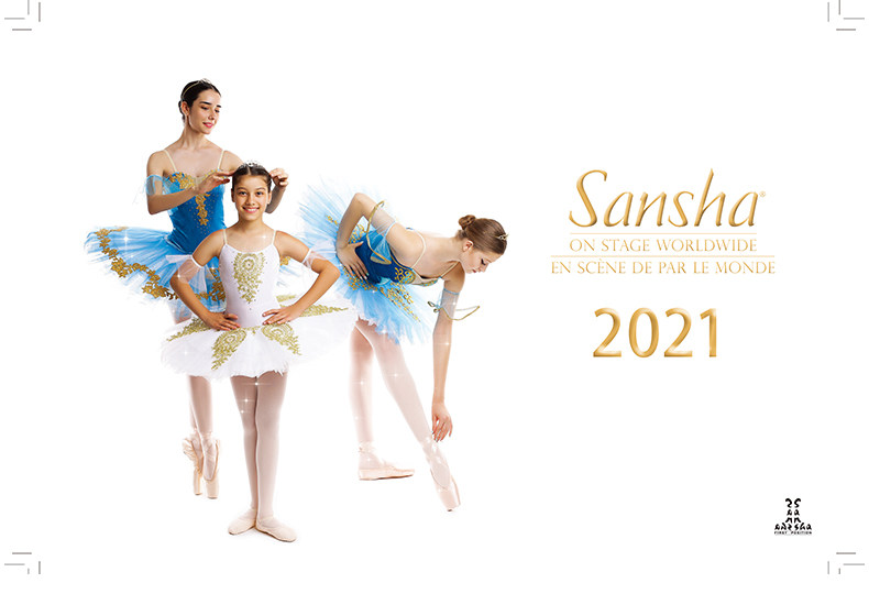 sansha 法国三沙2021芭蕾日历 精美芭蕾图片合集日历装饰摆件