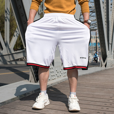 嘻哈大码街头宽松潮男胖子篮球裤