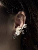 Potato 烧白工艺 整只 茉莉 耳钉耳骨夹组合